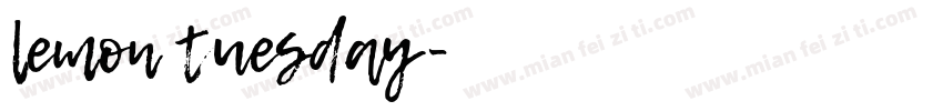 lemon tuesday字体转换